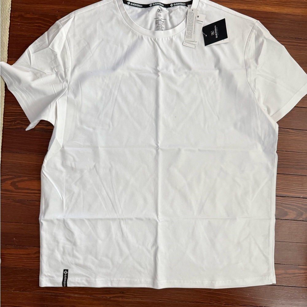 Men's White Short-Sleeve Crew Neck T-Shirt